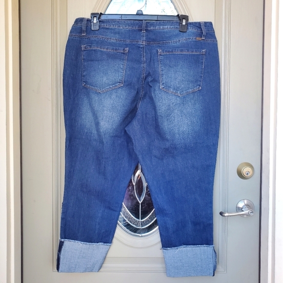 1822 DENIM | TAYLOR Cut Cuffed Jeans sz 22W - Picture 4 of 7
